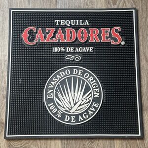 CAZADORES TEQUILA 100% DE AGAVE BAR DRINK MAT 17"X17"‎ MAN CAVE DECOR